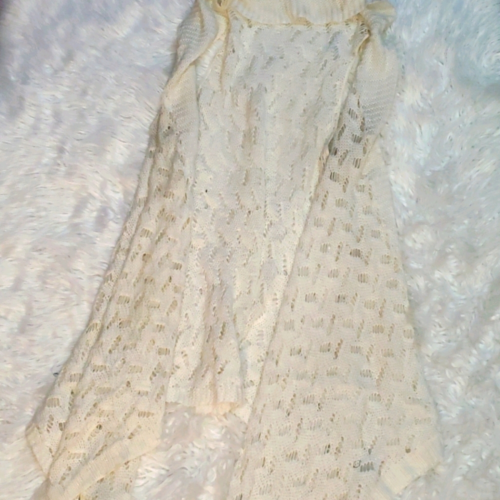 Cream sweater vest